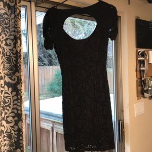 Black mini dress